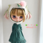 🍀オーダー品🍀  うさ耳帽子(たれ耳) ネオブライス アウトフィット