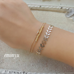 Leaf Chain Gold Bracelet