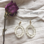 clear hoop ❤︎ no hole pierce