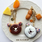 【新作】サクフワくまの焼きドーナツバックチャーム