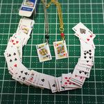 選べる！トランプ♠︎ネックレス（天然石付き）【金属アレルギー対応】