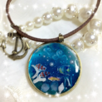 ネックレス 小さな海② レジン