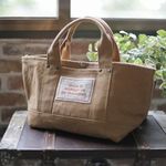 8号帆布のトートバッグ（M)/col.キャメル