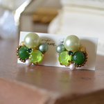 green peas ビジュー ピアス （イヤリング）