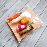 食卓のおっさん。箸置き　根菜タイプ5体セット