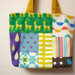 カラフルパッチ☆ミニトートバッグ　２