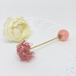 紫陽花 ヘアバトン☆ピンク