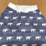 コーギー用 ひんやりパイル生地 シロクマ柄 