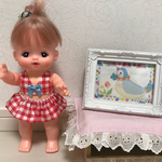 《New》 メルちゃん 水着 赤チェック柄