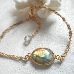  Framed Gemstone Bracelet--ラブラドライト