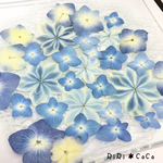ブルー系ミックス紫陽花＊30枚＊ハーバリウム花材