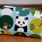 動物園の人気者柄 ワイヤーポーチ