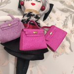 【ハンドバッグ ミニチュア革バッグ】マゼンダ