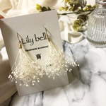 かすみ草のブーケピアス