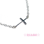 【SILVER925ブレスレット】クロス（十字架）　ハンドメイド
