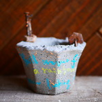 JUNKセメント鉢