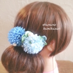 sale.お花の髪飾り☆浴衣にも☆ヘアコーム