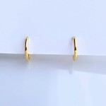 【再販×22】〈痛くない〉～フェイクピアス～ゴールドリングイヤリング・イヤーカフ〈直径約10㎜、太さ約1.2㎜〉〈手で調節可能〉片側シリコンゴムバージョン   管理No.1189