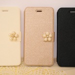 パールのお花が可愛いスマホカバーケース（iPhone6）