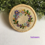 お花の刺繍ブローチ✴︎439