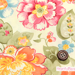 [再入荷] USAコットン moda Nanette フローラル アイボリー 生地 布 花柄