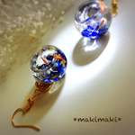 再販＊13【金魚✨ハーバリウム】ピアス、ノンホールピアス、サージカルステンレスピアス、イヤリング