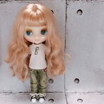 ミントグリーンデニムパンツ＆メガネＴシャツセット