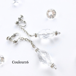 クリアオーバルカットのイヤリング/ピアス