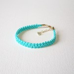 水引◆平結びのブレスレット◆翡翠