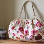 【新柄】グラニーバッグ＊小鳥と花♡ピンク系