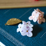 ✨お砂糖菓子の紫陽花 ✳︎ つぶ咲 ピアス✨ふんわりニュアンスカラー ピンク パープル ブルー ✻再販6✻