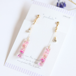 flower ロングステイックピアス/イヤリング