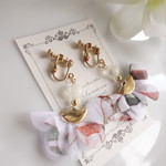 red flower タッセル イヤリング/ピアス