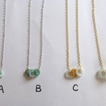 翡翠ドーナツ　在庫Ａ、Ｂ，Ｃ，Ｄ　ネックレス
