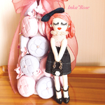【送料無料】デニムコーデルルベちゃん™️✨スワロフスキー バッグチャーム👜✨