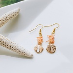 シェルとサンゴのピアス【イヤリング可】