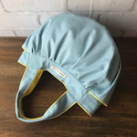 帆布のkororinトート　サックス×レモン