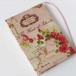 文庫本ブックカバー　薔薇と海図