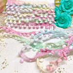 手染めポンポンレースブレード🎀