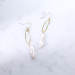 淡水パールのロングピアス