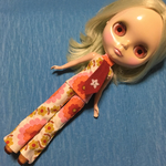 ブライス、リカちゃん用パンタロンスーツ、ピンク花