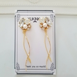 大人可愛いbijou×cottonpearl‐揺‐ピアス