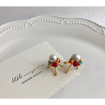 2way カラフル花火ピアス（チタン）