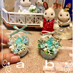 初夏の海、貝殻フラワーアレンジミニチュアb、ミニチュア、インテリアに(*^_^*)