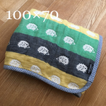 [訳あり] ６重ガーゼ＊ガーゼケット 100×70 ハリネズミ  