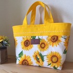 【新作】刺繍入りトート＊ひまわり