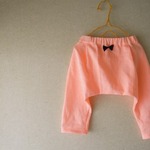 キッズ　サルエルパンツ　ネオンストライプ 80 