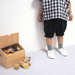 【NEW】２WAY スラブWガーゼの優しいかぼちゃパンツ ブラック