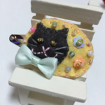 猫ヘアピン