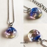 雲レジン 曙 ネックレス